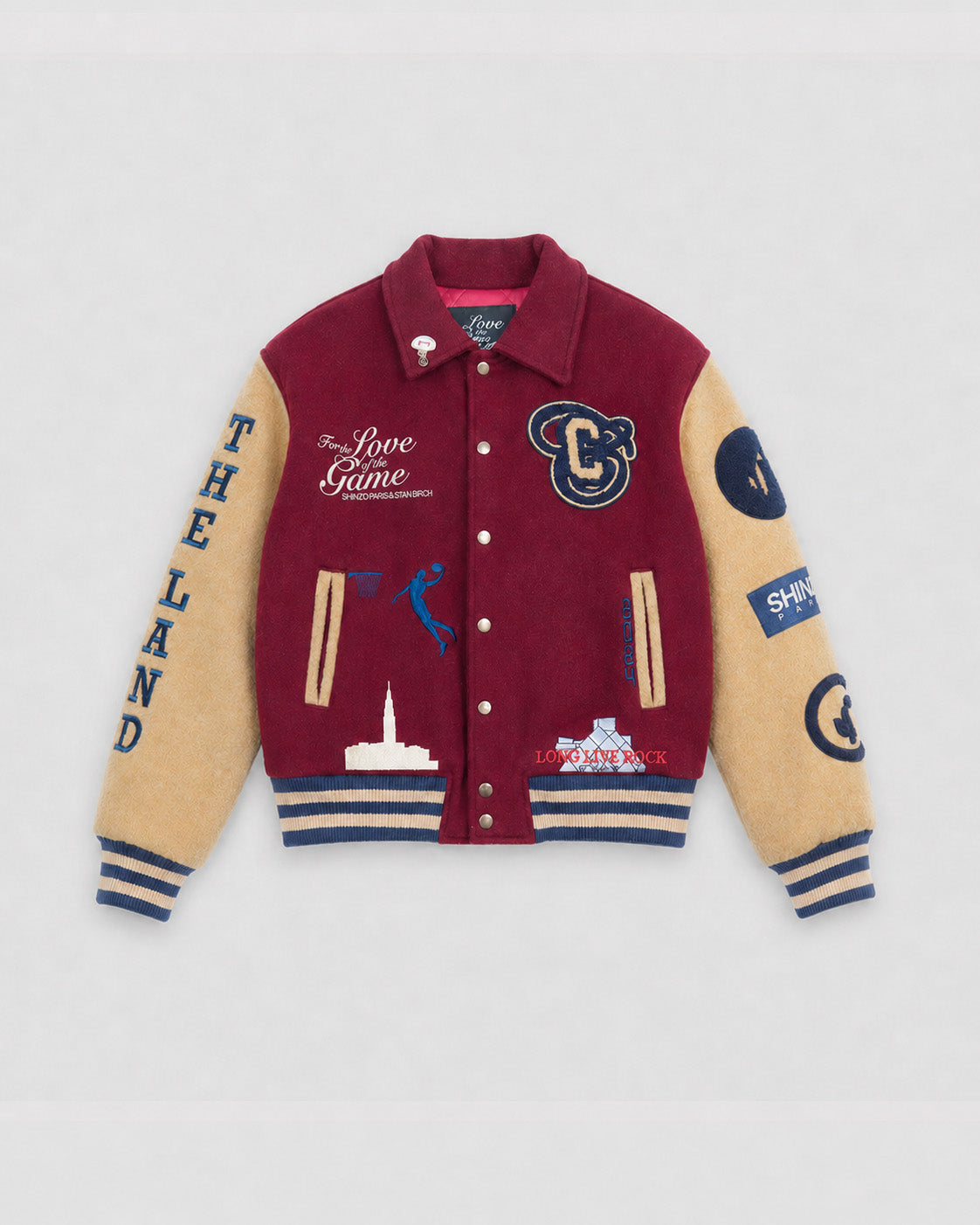 Stan Birch Varsity Jacket x SHINZO Paris for 2023 NBA Paris Game - Cleveland