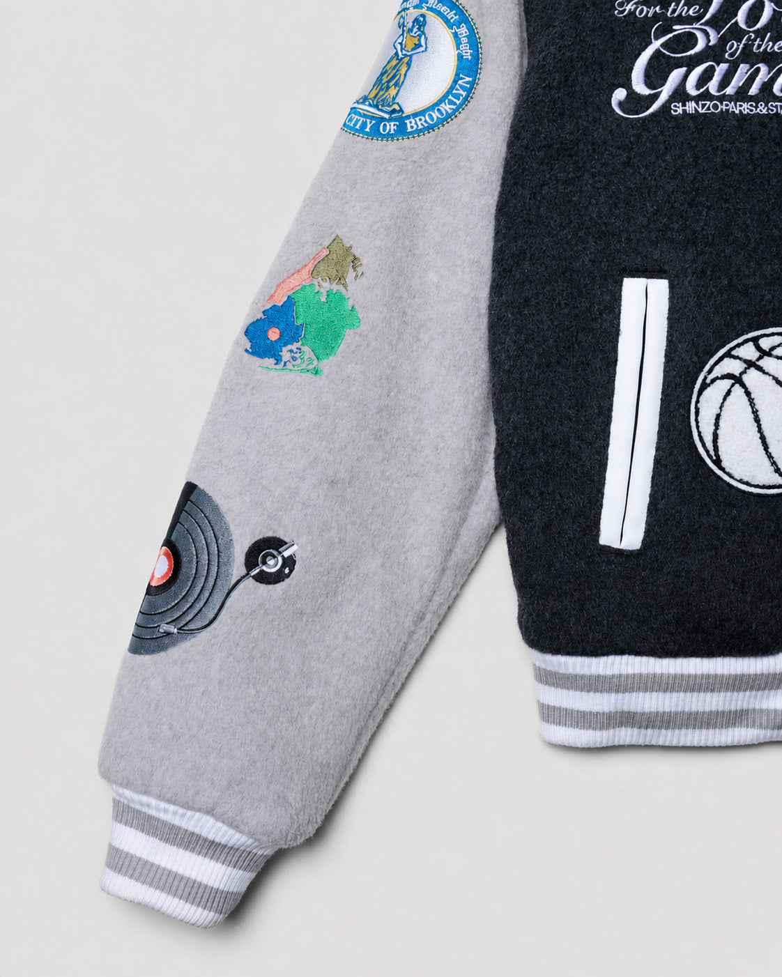 Stan Birch Varsity Jacket x SHINZO Paris for 2023 NBA Paris Game - Brooklyn
