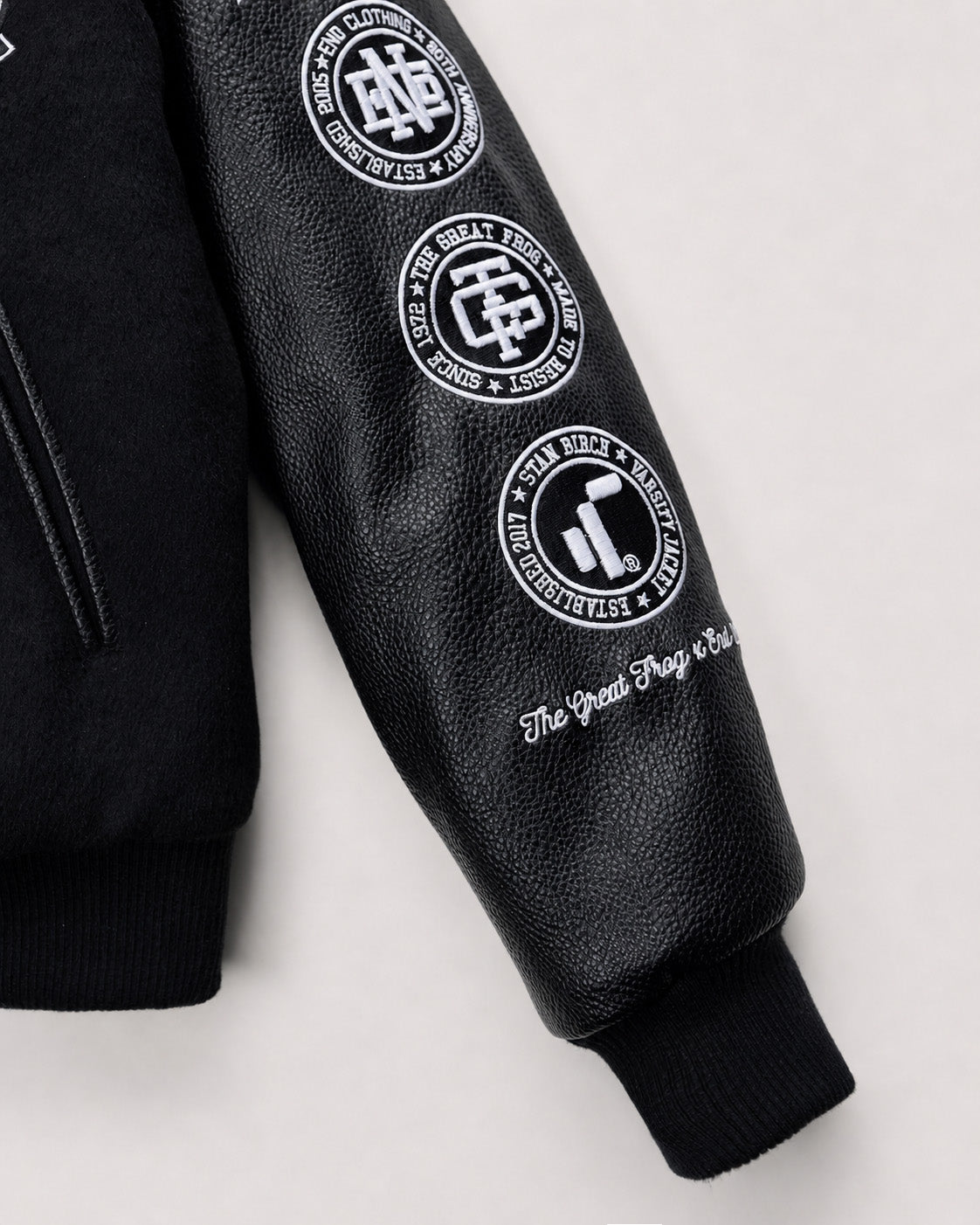 Stan Birch Varsity Jacket x END. Clothing & The Great Frog