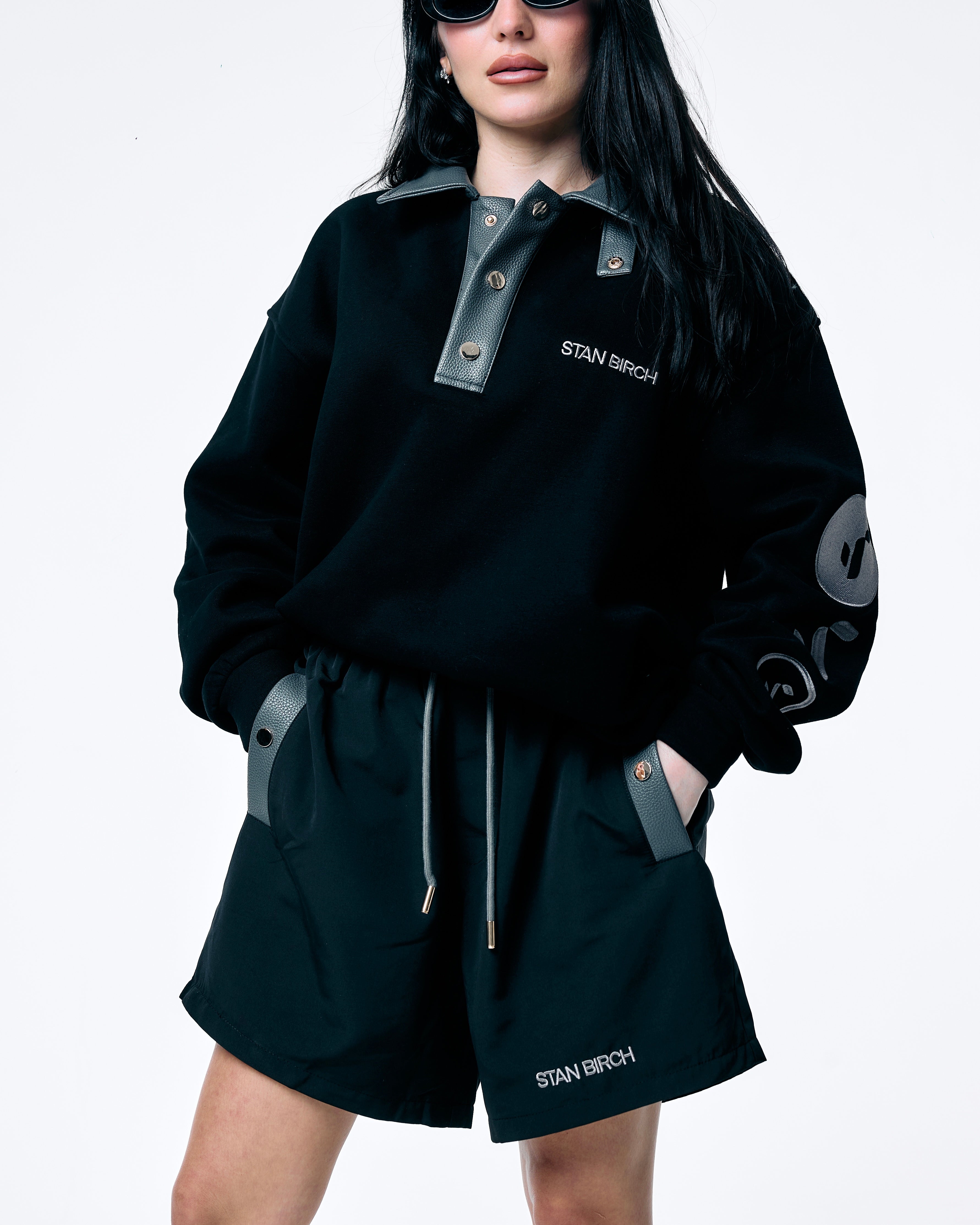 NYLON TRACKSUIT SHORTS