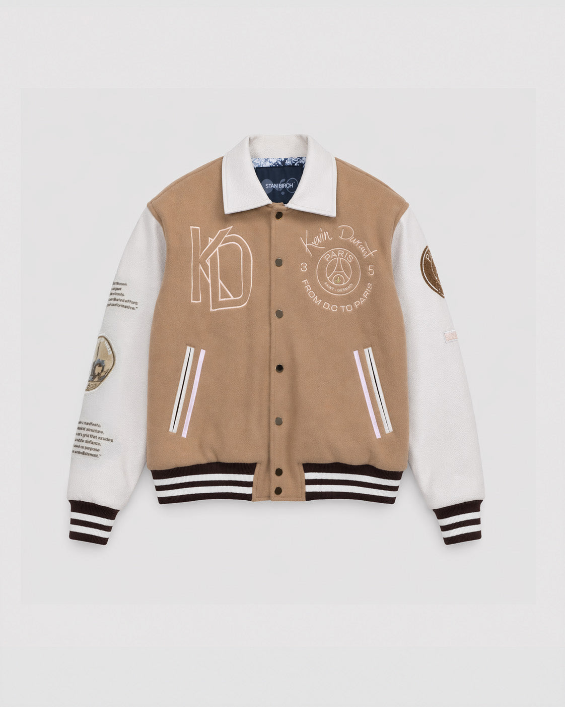 Stan Birch Varsity Jacket x Trajectoire Studio & the Paris Saint-Germa