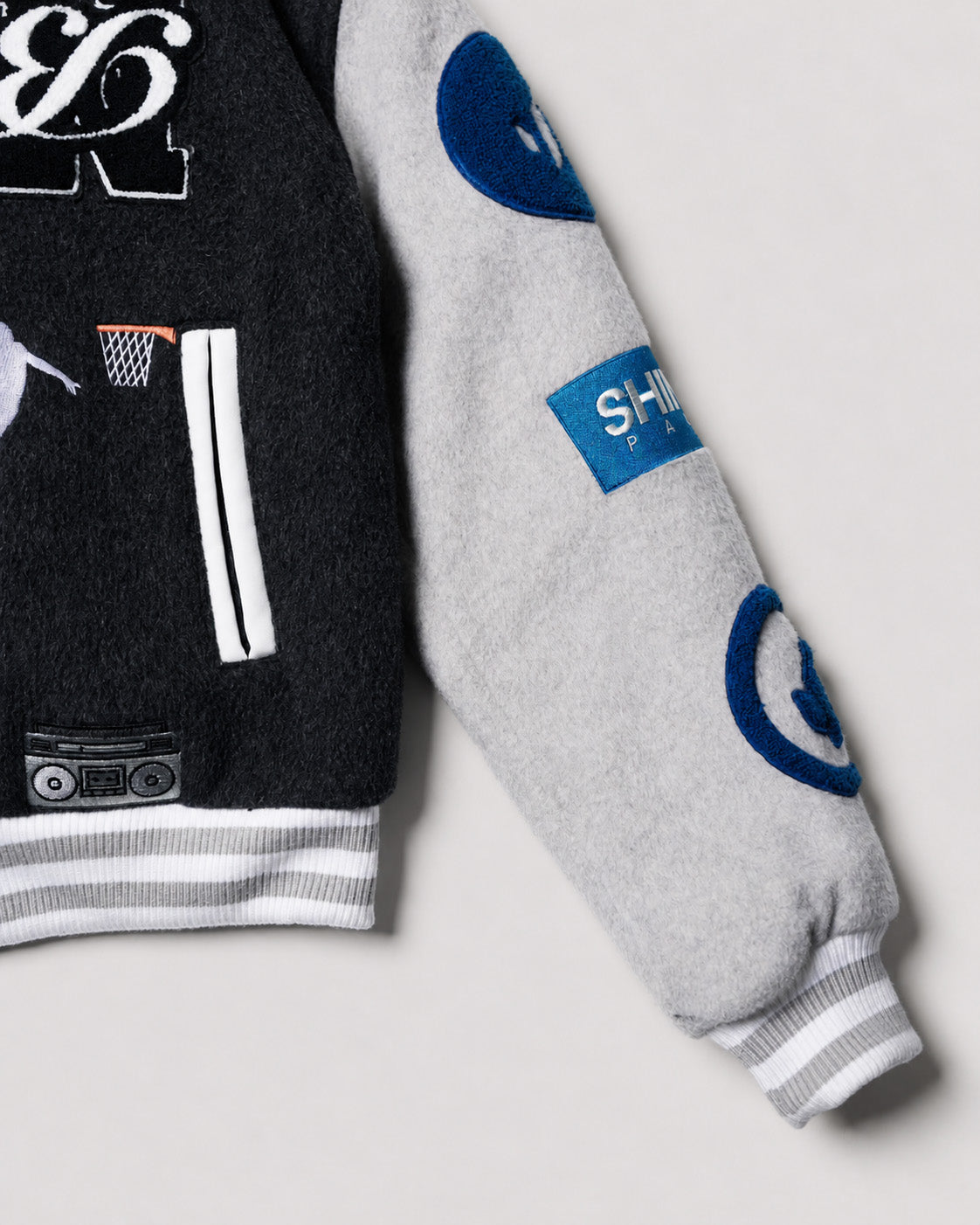 Stan Birch Varsity Jacket x SHINZO Paris for 2023 NBA Paris Game - Brooklyn